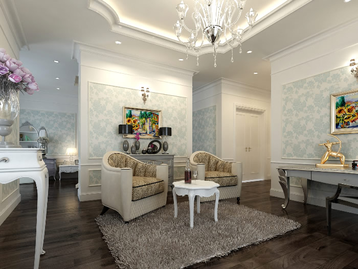 Giấy d&aacute;n tường ph&ograve;ng kh&aacute;ch