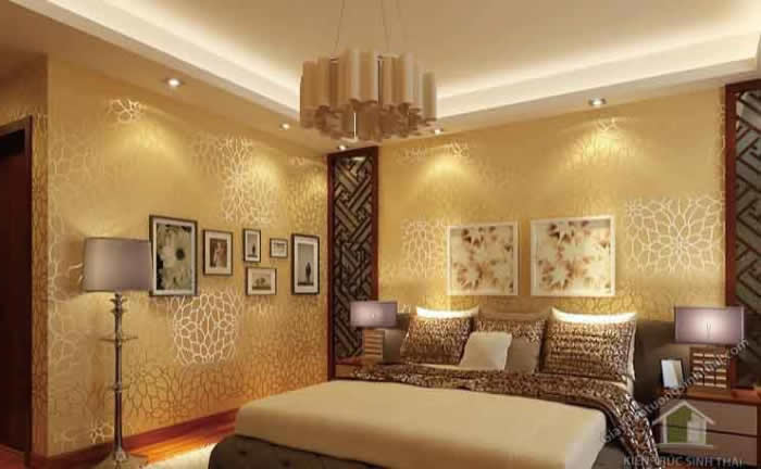 Giấy dán tường phòng ngủ